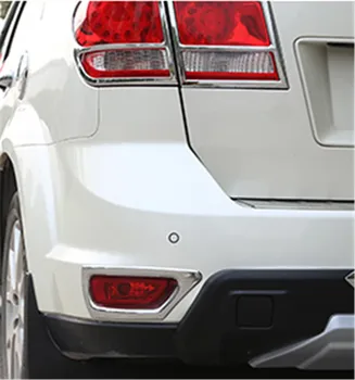 YAQUICKA 2vnt/Komplektas ABS Automobilio Galinis Rūko Žibintas Žibintai Padengti Švilpukai Stiliaus Apdaila Rėmo Lipdukas Tinka Fiat Freemont 2012 2013