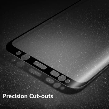 Samsung Galaxy S8 Plius Grūdintas Stiklas Screen Protector 9H 3D Išlenkti Visiškai Padengti Stiklo apsaugos S8 Plius Raštas Filmas