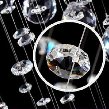 ZISIZ K9 Šiuolaikinės Kristalų LED Sieniniai šviestuvai Laiptų villa kambarį lempos Sukasi kristalų Pakabukas Žiburiai Prabanga apšvietimas
