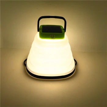 Sulankstomas LED Nešiojamų Žibintų Sulankstomos Palapinės Lempos Vandeniui Lauko Kempingas, Žygiai, Šviesos, Patalpų Readingbattery USB Įkrovimas
