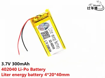 1/2/4Pcs), 3,7 V 300mAh 402040 Li-ion Li-po Baterija Polimero Ličio Baterijos langeliai, Smulkūs Žaislai, MP3 MP4 MP5 Smart Žiūrėti GPS