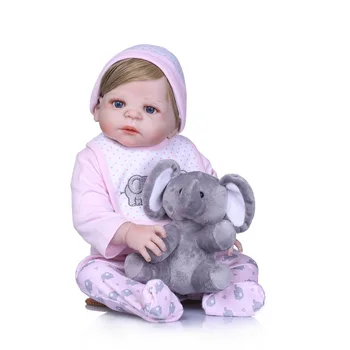 NPKCOLLECTION Visą Silikono Lėlės Reborn Partneris 23 Colių Realus Kūdikių Lėlės Pardavimui Bebe Gyvas Atgimsta Žaislas Kalėdų Dovanos Berniukas