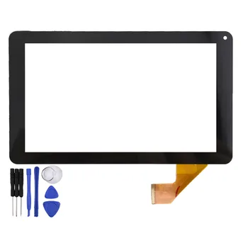 Už 9inch FX-277-V0 Juoda Tablet PC Tablet Jutiklinis Ekranas Touch panel skaitmeninis keitiklis Stiklo Daviklio Pakeitimo