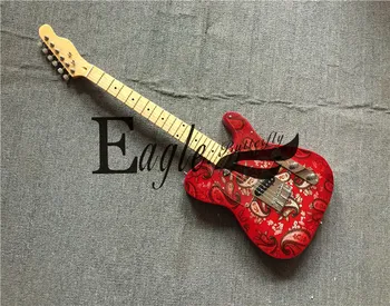 Erelis. Drugelis elektrinė gitara, elektrinis bosas custom shop,22 Magenta Paisley modelis tele elektrinė gitara, prieinama sandėlyje.