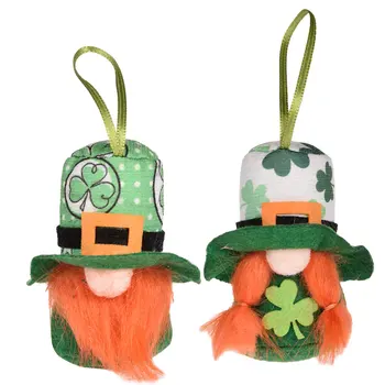 Airijos Dieną St. Patrick ' s Day Nykštukas Beveidis Lėlės Namų Dekoro Pliušinis Žaislas Beveidis Lėlės Namų Figūrėlės Papuošalai Vaikams, Žaislai, Dovanos