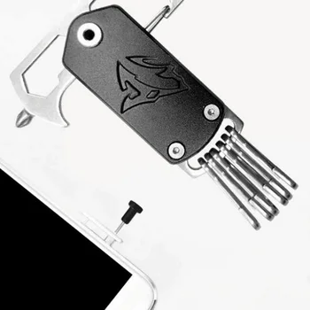 Daugiafunkcinis Keychain Atsuktuvų Mini Nešiojamieji Kūno Juosmens Lauko Nešiojamų EDC Universalus Mini Pakabukas