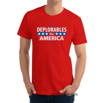 Juokinga Atspausdintas Trumpas Rankovės Tees VALENTINO DIENĄ Slim Fit O Kaklo Medvilnės Tshirts Vyrų T-Shirt Deplorables Amerikoje