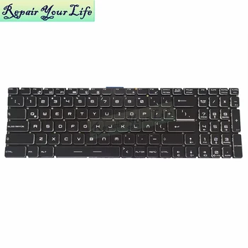 Foninio apšvietimo Klaviatūra MSI GS60 GS70 GT72 GE72 GE62 WS60 LA lotynų juoda Nešiojamųjų kompiuterių klaviatūrų Pakeitimas V143422AK originalus naujas
