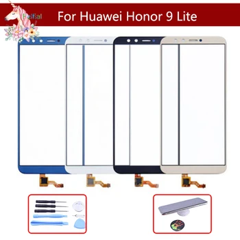 10vnt/daug Touchscreen Už Huawei Honor 9 Lite 9LITE LLD-AL00 LLD-AL10 LLD-TL10 Jutiklinio Ekrano Skydelis Jutiklis skaitmeninis keitiklis Priekinis Stiklas