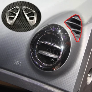ABS Matinis Už Renault Captur 2013 m. m. m. 2016 Automobilių Oro kondicionavimo angos Ventiliacijos rėmas padengti apdaila Reikmenys, Automobilių Stilius 2vnt