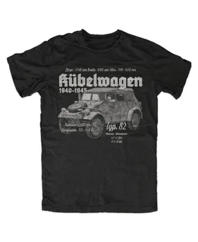 2019 Naujausias Vyrų Juokinga Kubelwagen Typ 82 T-Shirt SCHWARZ Wh Sav Fahrzeug Oldtimer Kubel Esatzteile Milit marškinėliai