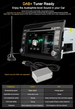 1024*600 Android4.4 jutiklinis ekranas 16G ROM Automobilių DVD Palaikymas BT 3G WiFi GPS DTV DVR DAB+ PSSS F/iat B/ravo 2007-2012 radijas