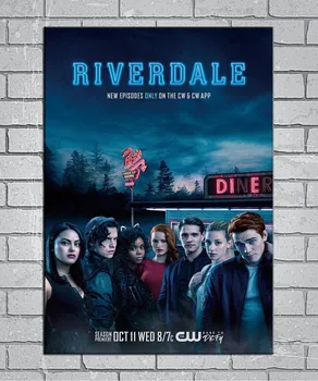 Riverdale 2017 TV serialas Šviesos Drobės Užsakymą Plakato 24x36 27x40 colių Namų Dekoro N043