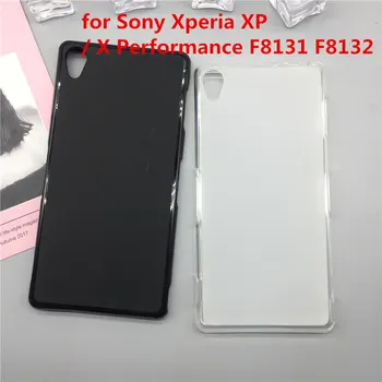 Atveju Minkšto Silicio Telefono Para Sony Xperia XP / X Veiklos F8131 F8132 Prabanga Pilnas draudimas Shell Juoda Atvejais Originalus Coque