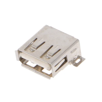 10 Vnt USB Type A 4 Pin Female Jungtis 180 Laipsnių Lizdui SMD Paviršinio montavimo