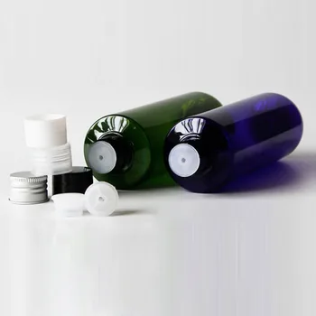 30pcs/daug 250ml Spalvotų buteliuką juoda balta žalia makiažas plastikinių PET plastiko kelionės nustatyti butelių, konteinerių, su užsukamu