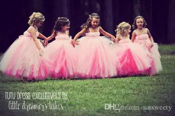 Geriausias Rungtynes Kūdikių, Mergaičių, Vaikų, Vaikams, Šokių Tiulio Tutu Suknelė Gėlių Mergaičių Suknelės Išgalvotas Fotografijos Kostiumas Greitas Pristatymas