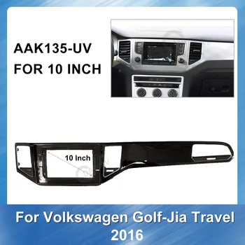10 COLIŲ Automobilinis dvd Plastikinis Rėmas fascia Volkswagen Golf Sportsvan 2016 UV Refitting Installastion Erdvinio Rėmo Apdaila