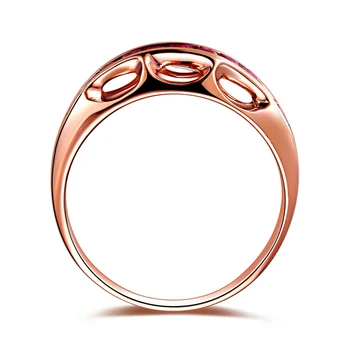 ZOCAI Stiliaus Žiedas 18K rose gold 0.52 CT sertifikuota Originali rubino žiedas brangakmenio papuošalai žiedas W04714