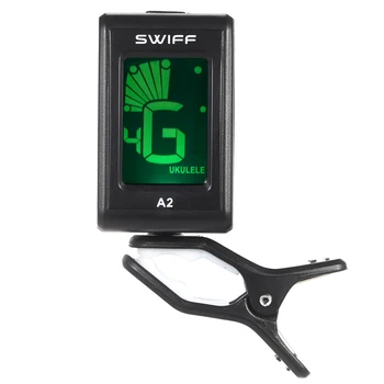 SWIFF A2 Mini Clip-On Automatinis Skaitmeninis Tonas Imtuvo LCD Akustine elektrine Gitara, Bosinė gitara Chromatines Smuikas Ukulėle