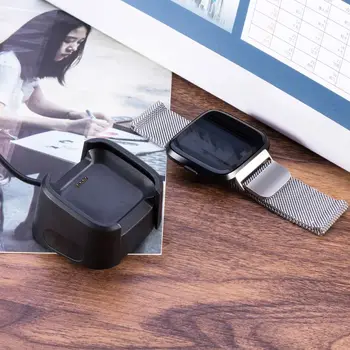 100CM USB Įkrovimo Kabelis, Doko Lopšys Stotis Įkroviklio Fitbit Versa 2 Žiūrėti