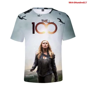 Garsaus TV serialo Šimto 100 3D Print T Shirt Unisex Marškinėlius Moterims Drabužių Mados Vasaros Viršūnes Juokinga Harajuku Drabužiai
