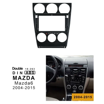 9 Colių 2Din Automobilio Stereo Radijo DVD Grotuvas, Pultas, Audio Apdailos Rėmas Mazda 6 2004-2016