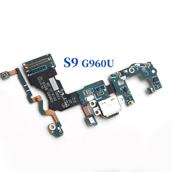10vnt Samsung Galaxy S9 Plus G960U G965U G960F G965F Flex USB Kabelis Uosto Įkroviklio Jungtis Dock Plug Valdybos Komponentas