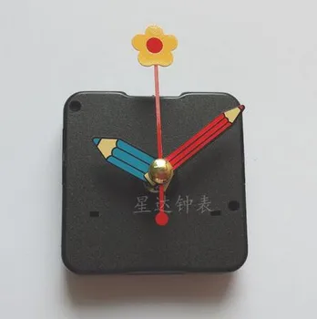 1 set Mielais Kvarco Silent Laikrodžio Mechanizmą Gėlių rašikliu, pieštuku Rankoje 