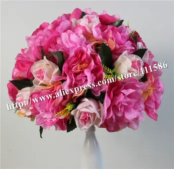 SPR-10vnt/daug vestuvių kelių sukelti dirbtinės vestuvių stalo gėlių centras gėlių kamuolys apdaila