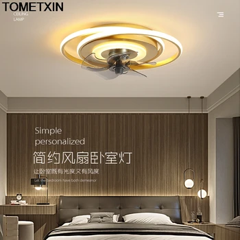 Lubų Ventiliatoriai su Šviesos nuotolinio valdymo Gyvenamasis Kambarys Miegamasis lamparas de tech lubų ventiliatoriai lempa namų apšvietimo šviestuvas