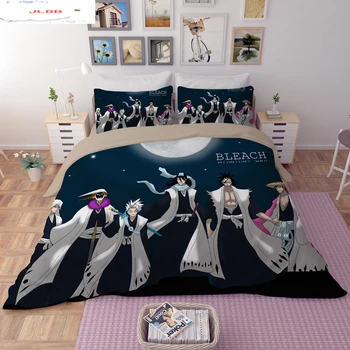 Animacinių filmų patalynės komplektai balinimo 3d anime antklode padengti rinkiniai, prabangių suaugusiems vaikams antklodė padengti twin dvigubus karalienė, karalius teroristų patalyne