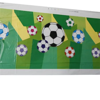 Vienkartiniai Plastikiniai staltiesė Futbolo Stalo Padengti Vaikams Gimtadienio Apdailos 180*108cm