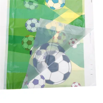 Vienkartiniai Plastikiniai staltiesė Futbolo Stalo Padengti Vaikams Gimtadienio Apdailos 180*108cm