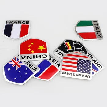 Automobilių Shield Optikos 1 vnt Automobilių Lipdukai vokiečių/JK/JAV/Rusija/Australija/Prancūzija/Italija Šaligatvio Ženklelis Langą Lipdukai