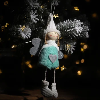 Mielas Kalėdų Angelas Pliušinis Lėlės Apdailos Noel Gimdymo Pakabukas Kūrybos Eglučių Papuošalai Kalėdų Dekoracija Namuose Navidad 