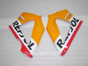 Liejimo plastiko lauktuvės komplektas Honda CBR929RR 00 01 oranžinė juoda purvasargiai nustatyti CBR929RR 2000 2001 PA01