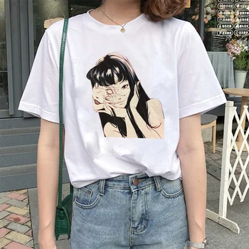 Tomie Junji Ito 2020 Moterų marškinėliai Medvilnės Harajuku įdomus asmenybės spausdinti street wear Ulzzang už prieinamą kainą Moterų asmenybės