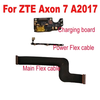 LTPro Aukščiausios Kokybės Išbandyti Darbo USB Įkrovimo valdybos Pagrindinės & Power Flex kabelis ZTE Aksonas 7 A2017 Telefono atsarginės Dalys
