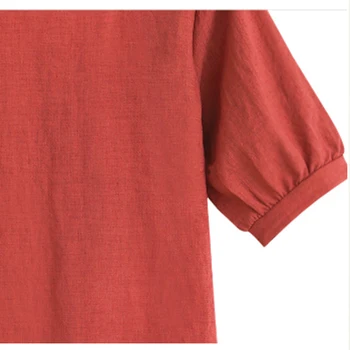 Medvilnės Marškinėliai 2021 Naujas Vasaros Mados Viršūnes Raudona Tee Marškinėliai Moterims Topai grafinis tees moterų blusas 3871 50