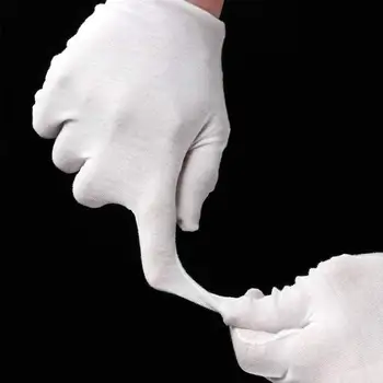 Karšto Kokybės Kontrolės Pirštinės ruožas baltosios Pirštinės glovessweat Pirštinės kvėpuojantis elastinga prakaitui medvilnės Valymo balta H2L4