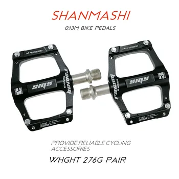 SHANMASHI Kelių Dviračių Pedalus CNC Aliuminio Lydinio Dviračio Pedalo Platforma Ultralight MTB 3 Guoliai Dviračių Pedalas, skirtas BMX Priedai