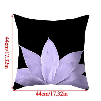 45*45cm Violetinė Geometrinis Pagalvės Užvalkalas Dekoratyvinė Pagalvėlė Padengti Poliesterio Mesti Pagalvės Dangtelis Gėlių Namų Dekoro Pillowslips
