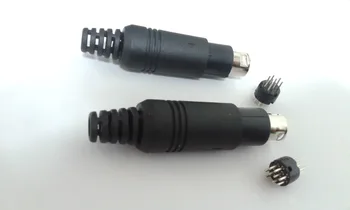 100VNT Mini DIN 9 pin male litavimo Naujas adapteris
