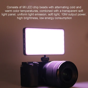 RGB Kišenėje Šviesos-Fotoaparatas Vlogger Vaizdo Mini Užpildyti Šviesos Sony Nikon Canon, Fuji Fotografijos Vaizdo Gyventi Užpildykite Šviesa