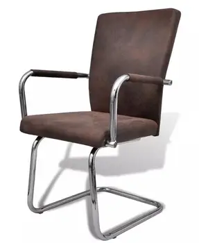 VidaXL 2 Vnt Valgomojo Kėdės Baltos Spalvos Aukštos Kokybės Patogus, Paminkštintas Sėdynės Su Turėklai, Kompiuterio Kavos Kėdžių Studija
