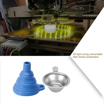 3D Šviesą Gydant Reikmenys Filtravimo Piltuvas Derinys, 3D Spausdintuvų Priedai Šviesai Dervos Perdirbimo Geras Pagalbininkas