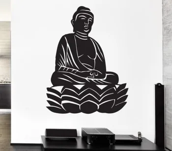 2016 Indijos Buda Siena Lipdukas Namų Dekoro Budizmas Zen Meditacija Lipdukai Gyvenimo Kambario, Miegamasis Lipdukai Adesivo De Parede