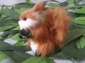 Kiosko žaislai, modeliavimas, kailinių gyvūnų voverės grynas rankų darbo statinė gyvūnų kūrybos dovanos