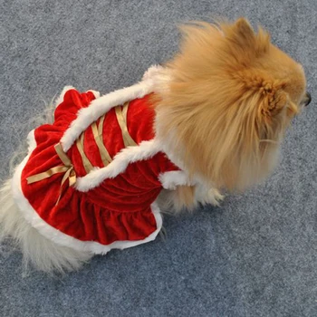 Kalėdų Šunelis Šuniukas Doggy Minkštas Šiltas Santa Dress Kostiumai, Drabužiai, Drabužiai